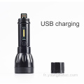 Port de charge USB caché de lampe de poche en plastique 3W